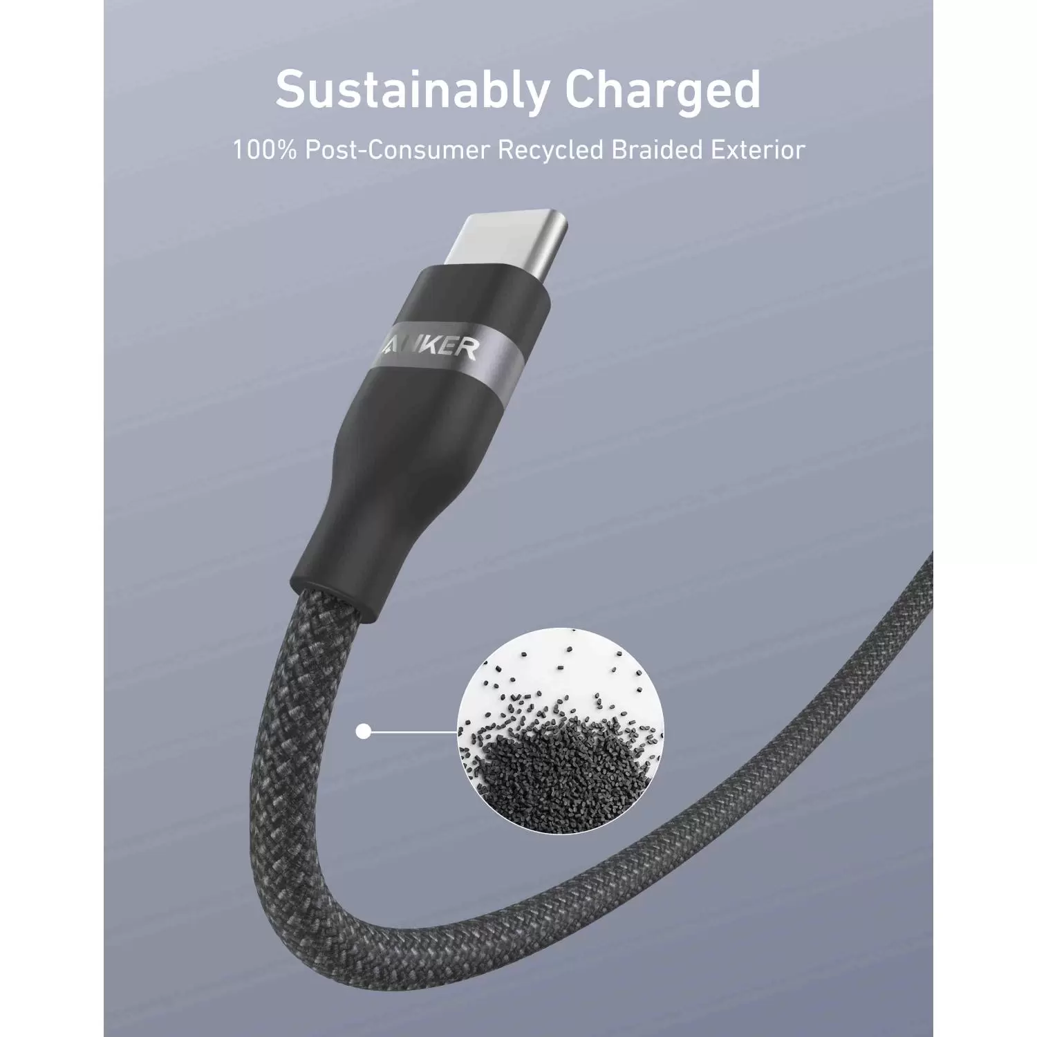Anker 240W Type C To Type C Cable C PD Cable - 1.8m Black Braided - Image 7