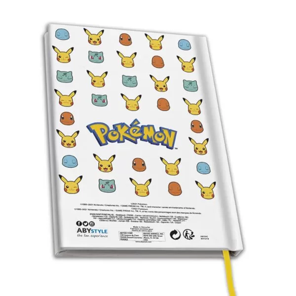 ABYstyle Pokemon Starters A5 Hard Cover Notebook - Image 2