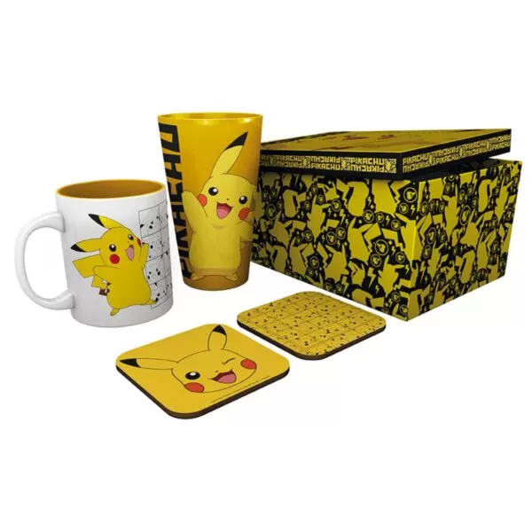 ABYstyle Pokemon Pikachu Glass - Mug - Coster Set