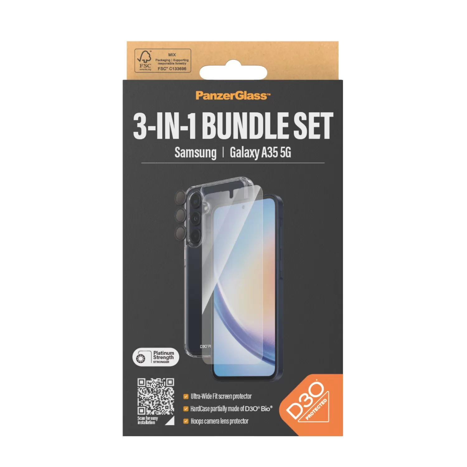 Samsung Galaxy A35 5G PanzerGlass Bundle – Cover + Screen Protector + Camera Protector - Image 8
