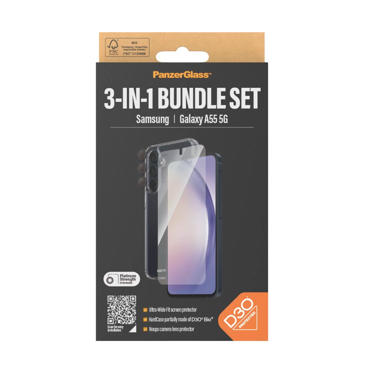 Samsung Galaxy A55 5G PanzerGlass Bundle – Cover + Screen Protector + Camera Protector - Image 8
