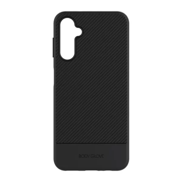 Sleek Black carbon fiber design phone case that fits Samsung Galaxy A14 4G