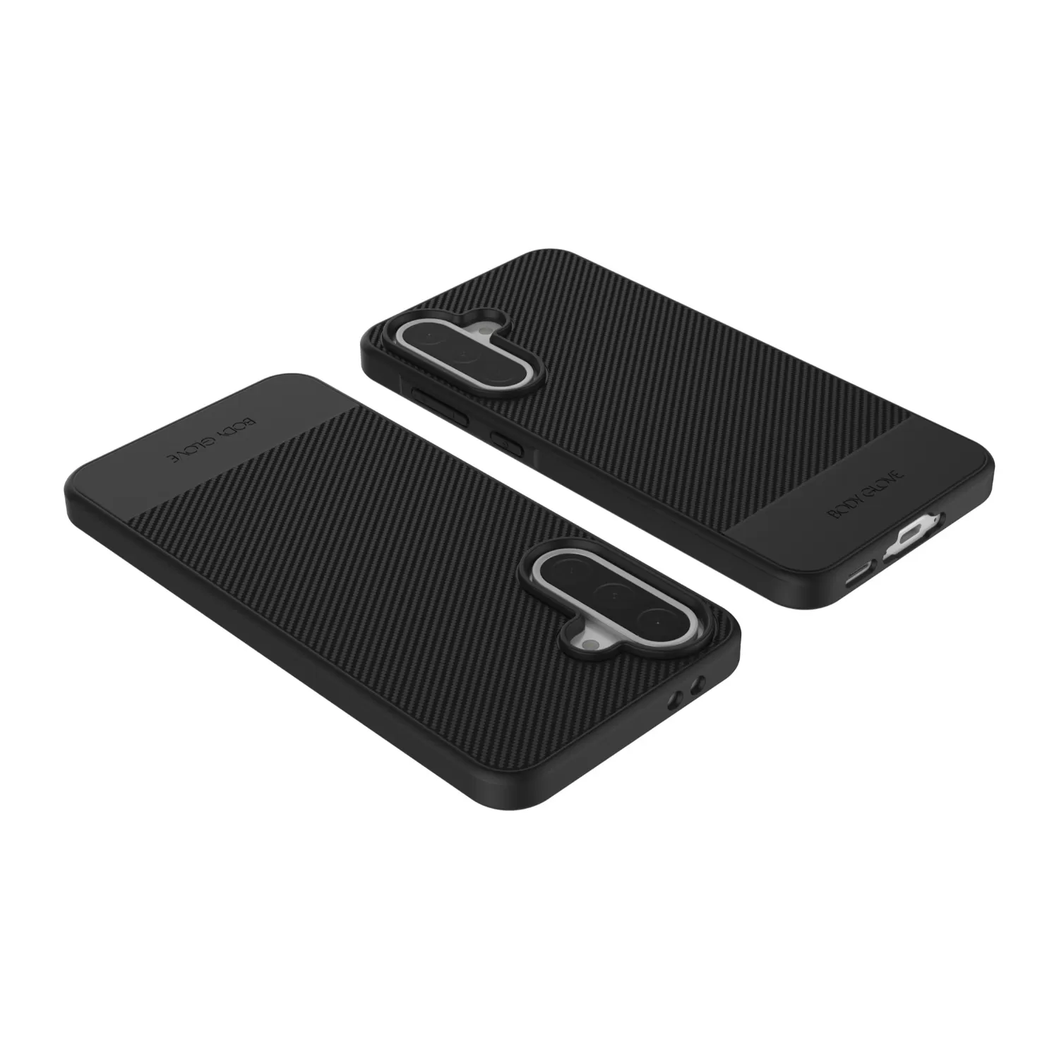 Camera cutout design on the Body Glove Astrx Case for Samsung Galaxy A36 Black