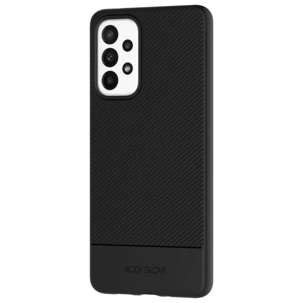 Angled View of Galaxy A73 5G Body Glove Phone Case - Astrx