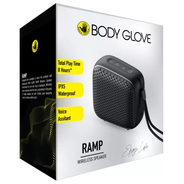 Body Glove Ramp Portable Bluetooth Speaker - Black - Image 6