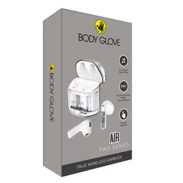 Body Glove Air TWS Series True Wireless Earbuds White - Image 4