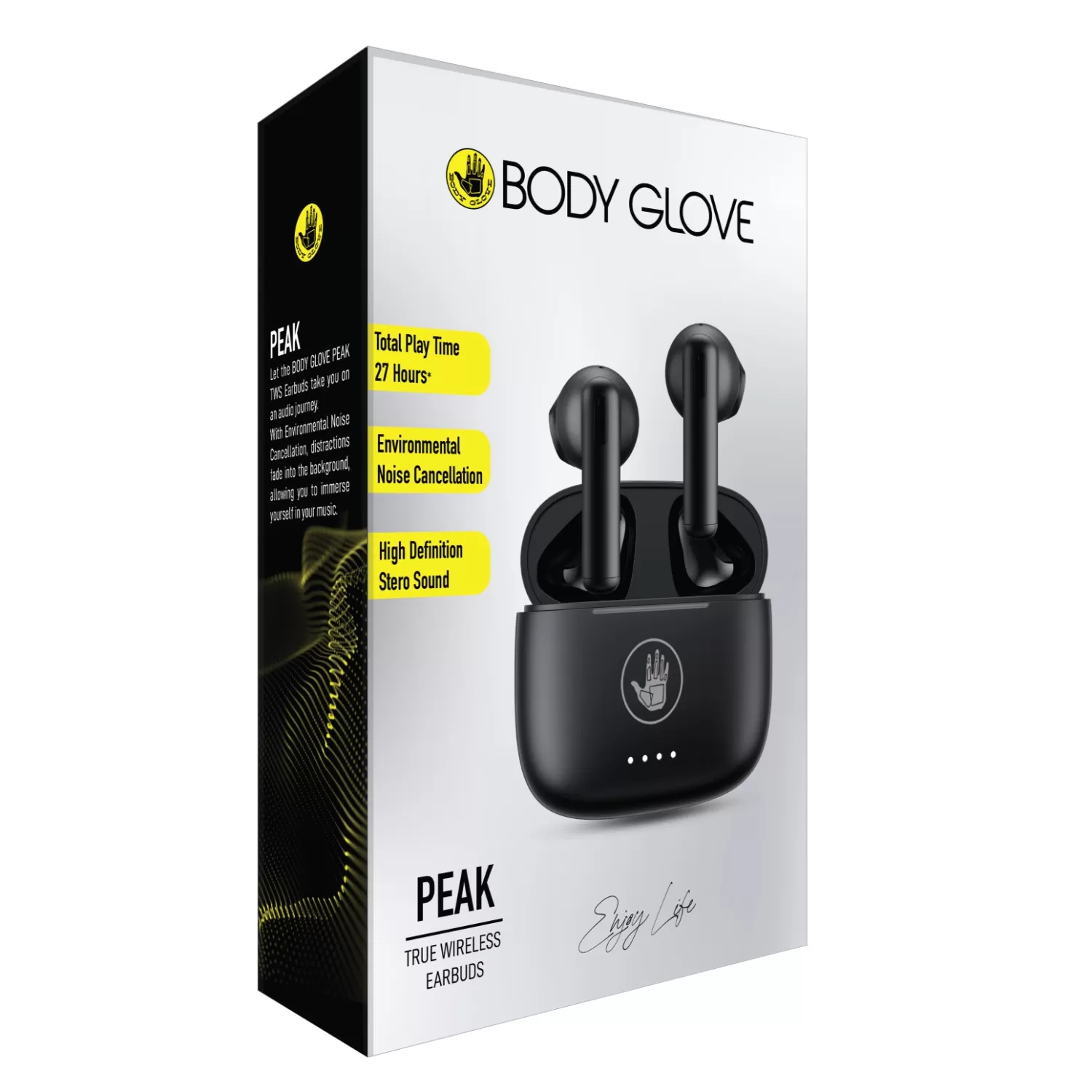 Body Glove Peak ENC TWS True Wireless Earbuds – Black - Image 6