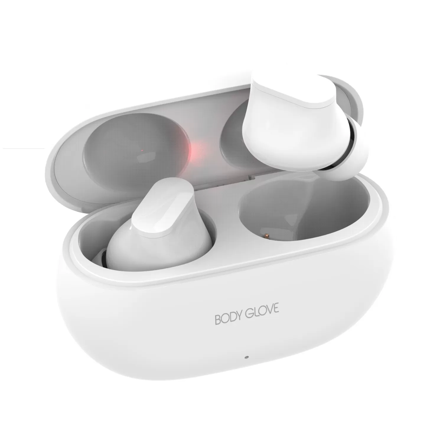 Elevate your music listening experience with the white Body Glove Essentials TWS Pro Series Wireless Earbuds, perfect for on-the-go entertainment.