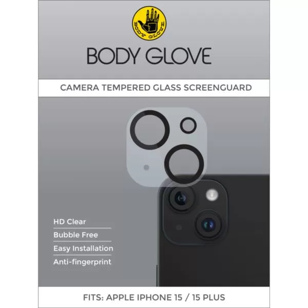 Apple iPhone 15  /  15 Plus Body Glove Camera Screen Protector - Image 3