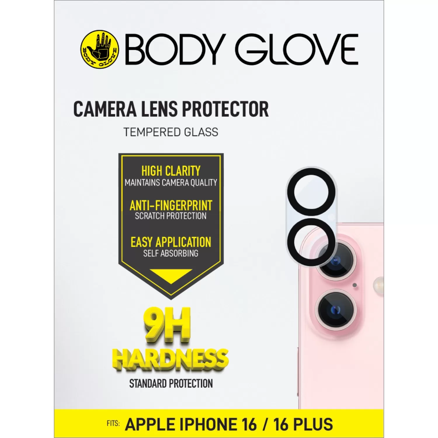 Apple iPhone 16 / iPhone 16 Plus Camera Screen Protector - Body Glove