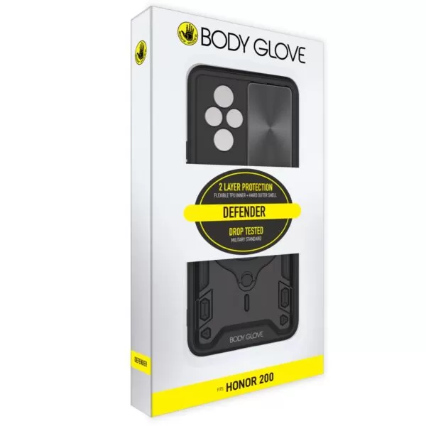 Honor 200 Pro Case - Body Glove Defender Cover - Black - Image 9