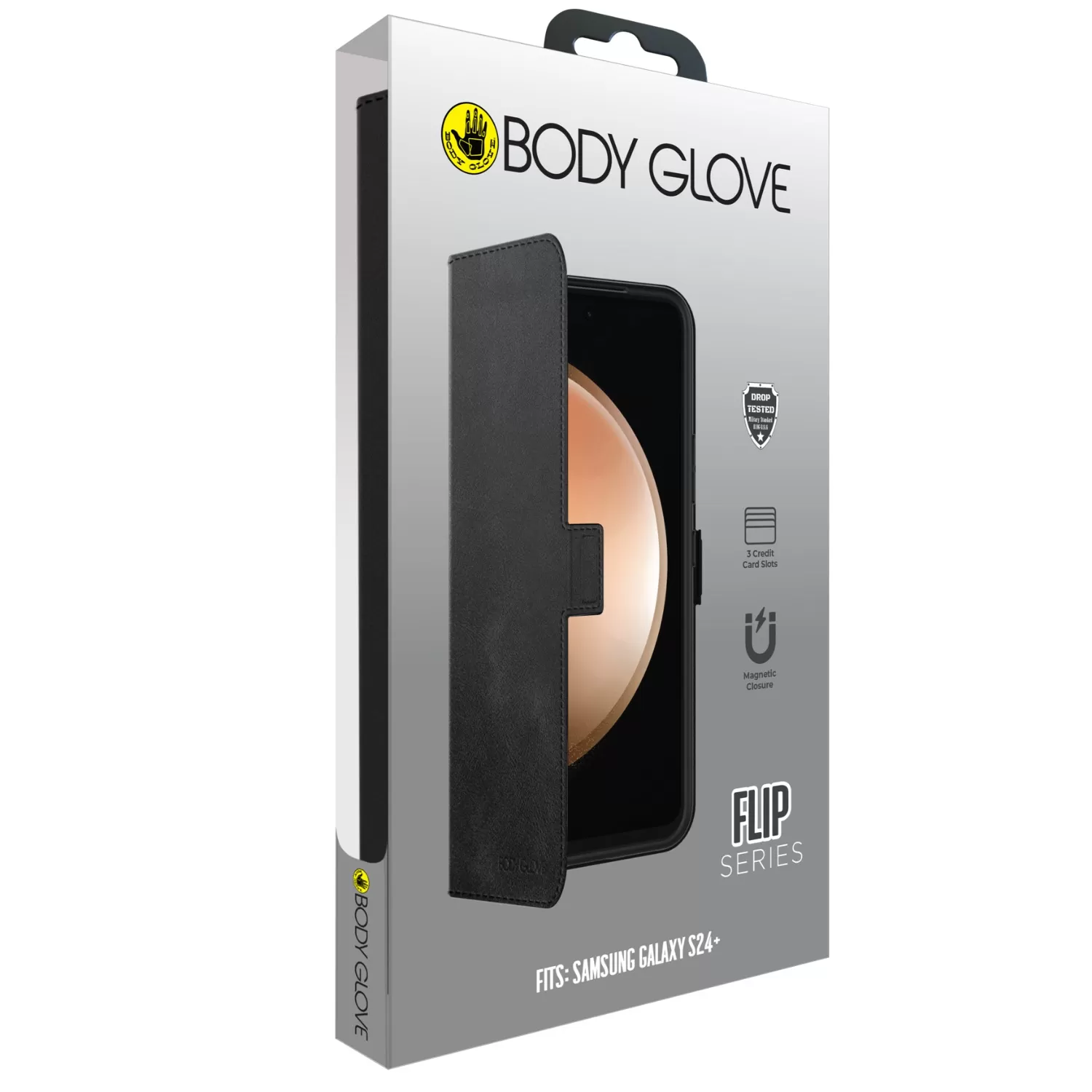 Samsung Galaxy S24+ Body Glove Flip Series Case – Black - Image 3