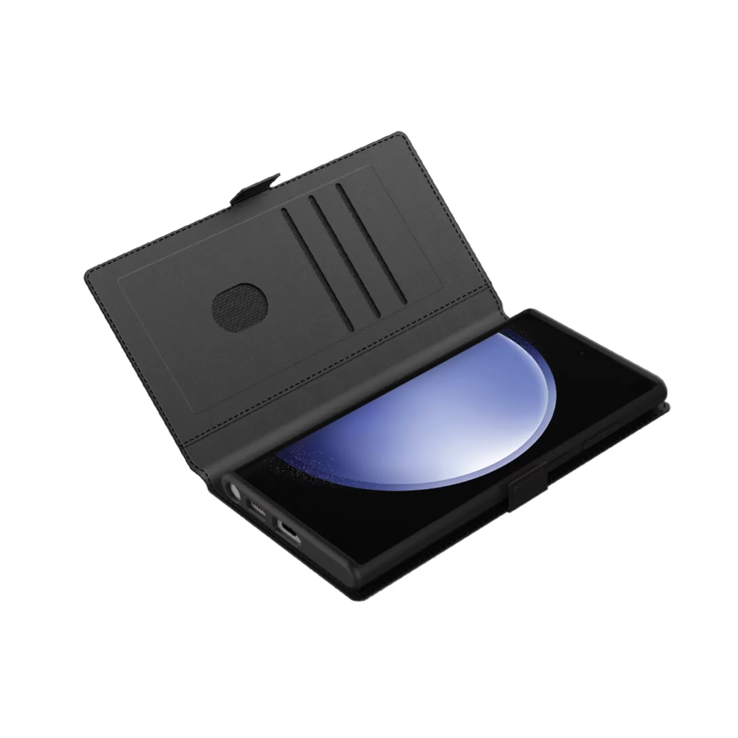 Samsung Galaxy S24 Ultra Body Glove Flip Series Case – Black - Image 2