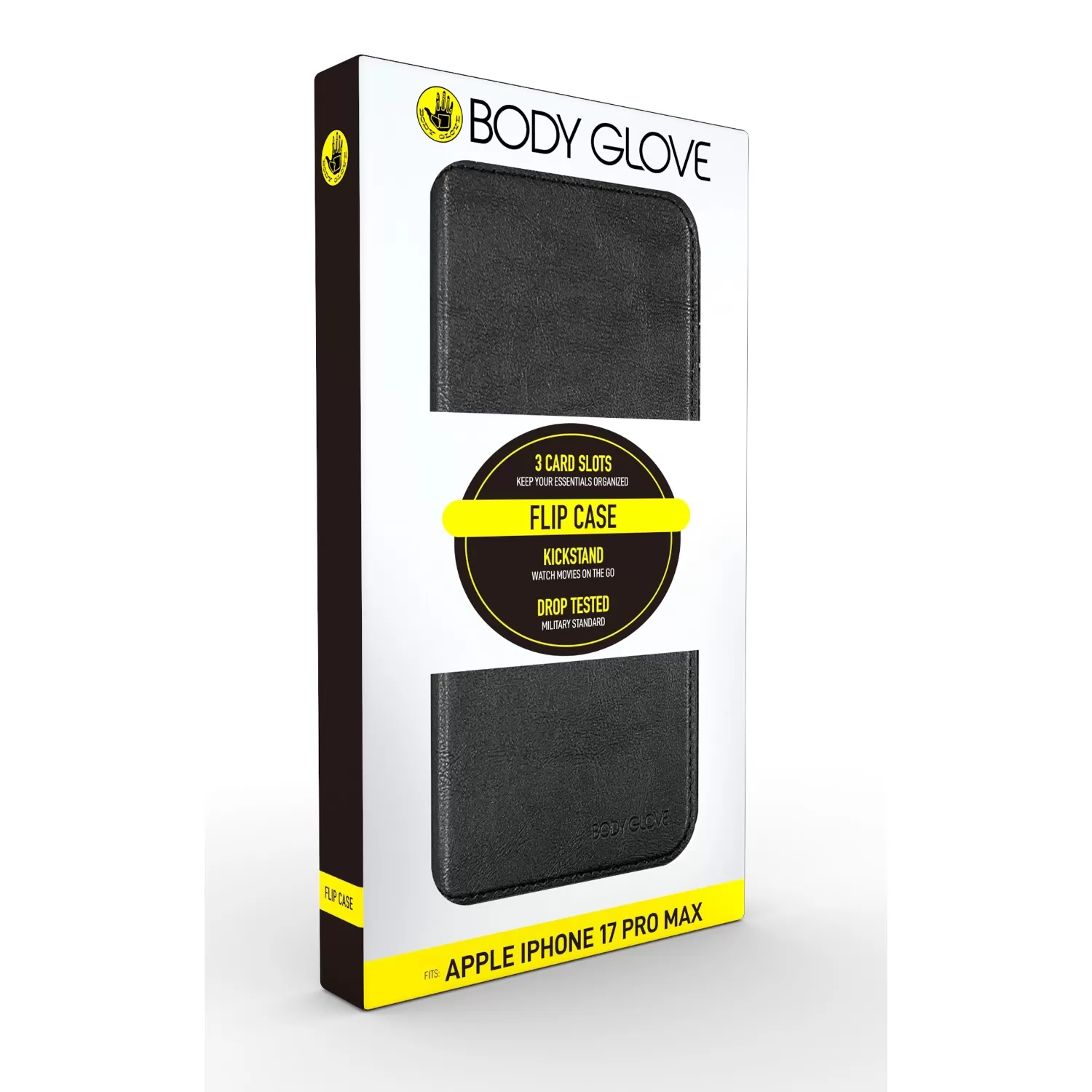 Apple iPhone 17 Pro Max Body Glove Flip Case – Black - Image 3