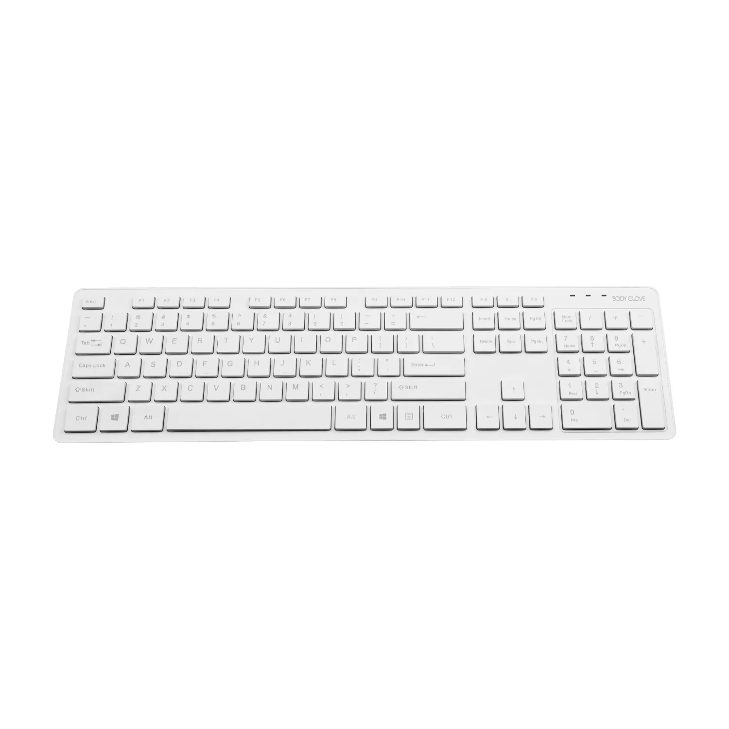 Body Glove Wireless Keyboard - White - Image 3