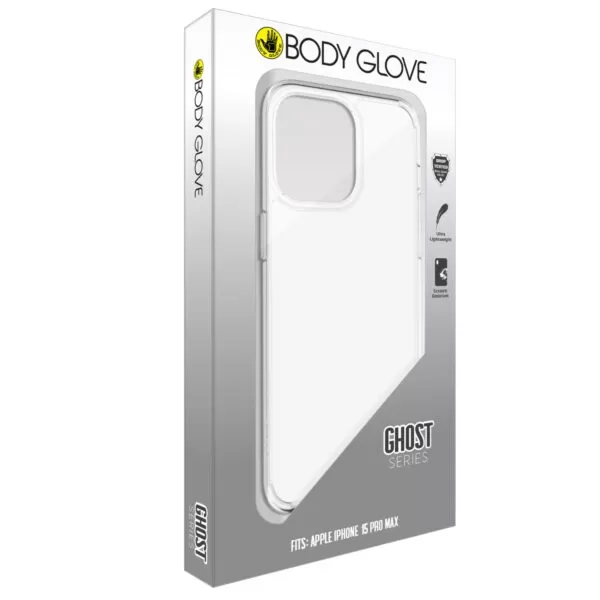 iPhone 15 Pro Max Case - Body Glove Ghost Cover - Clear - Image 4