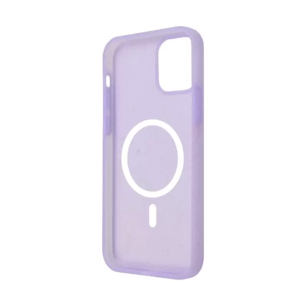 Body Glove Magnetic Glitter Silicone Cell Phone Cover for the Apple iPhone 14 Pro Lilac