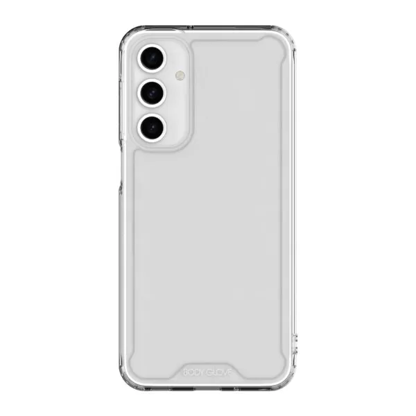 Back view of the Samsung Galaxy A16 clear phone case highlighting its slim design and flexible material.