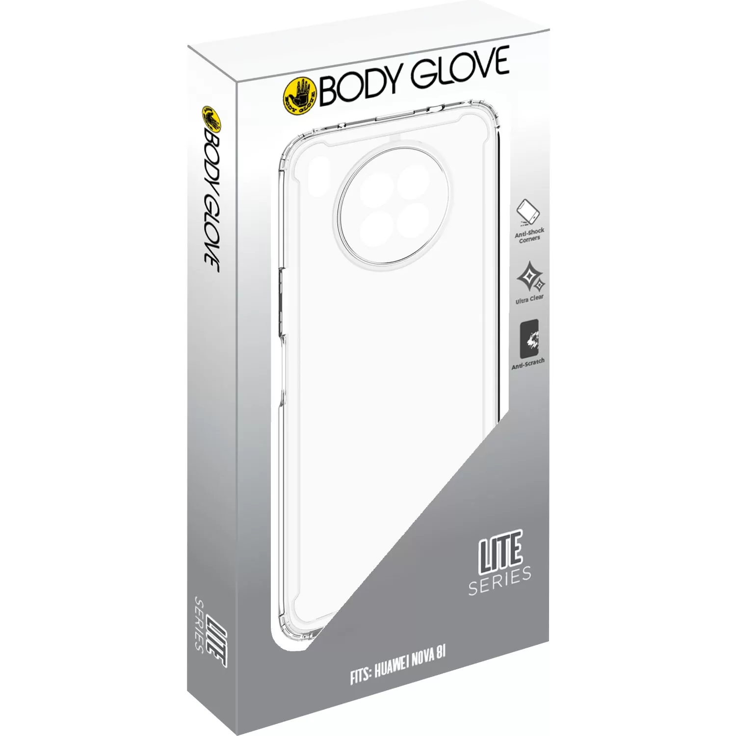 Clear Body Glove Lite Cell Phone Cover for the Huawei nova 8i