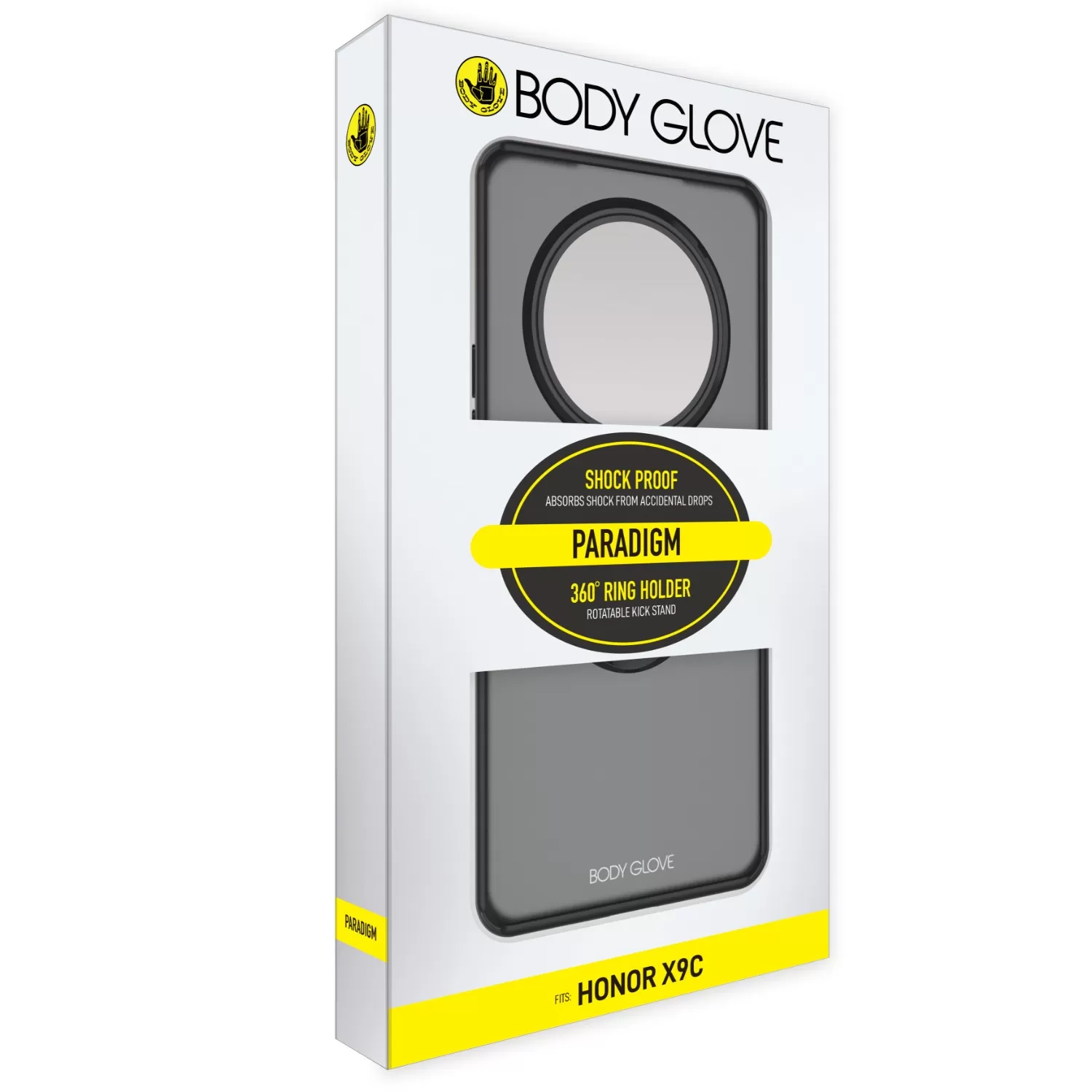 Honor X9c Body Glove Paradigm Case in Black, displayed in its original packaging, sold by GotYouCovered with fast shipping.