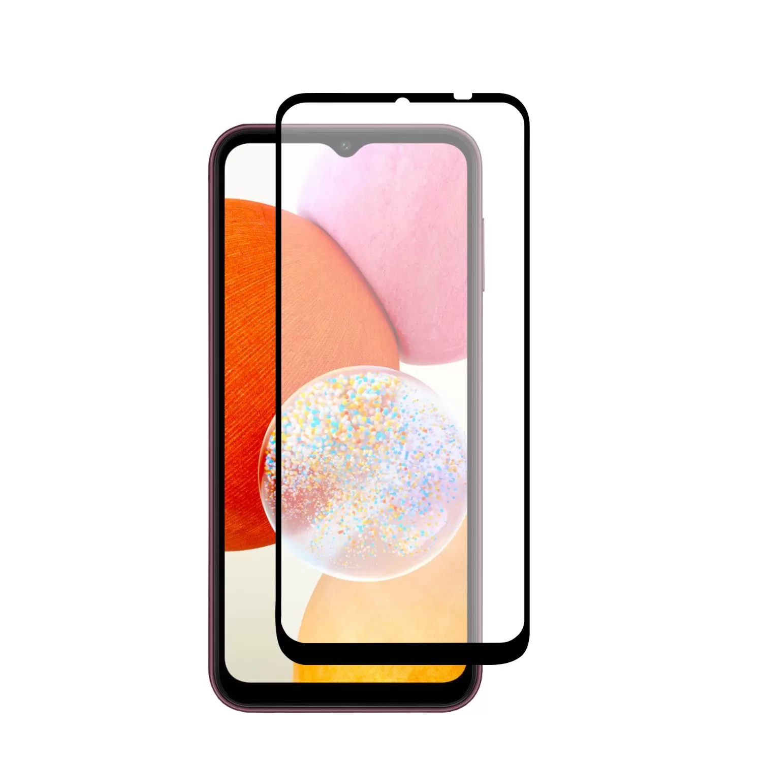 Samsung Galaxy A14 4G Body Glove Screen Protector - Black Border - Image 2