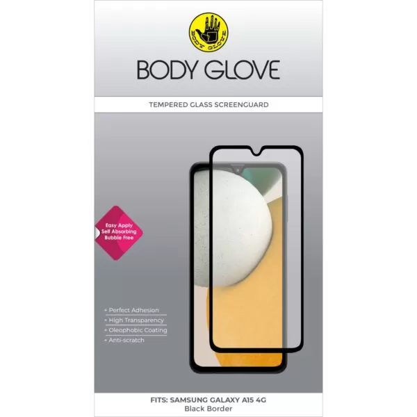 Samsung Galaxy A15 4G Body Glove Tempered Glass Screen Protector