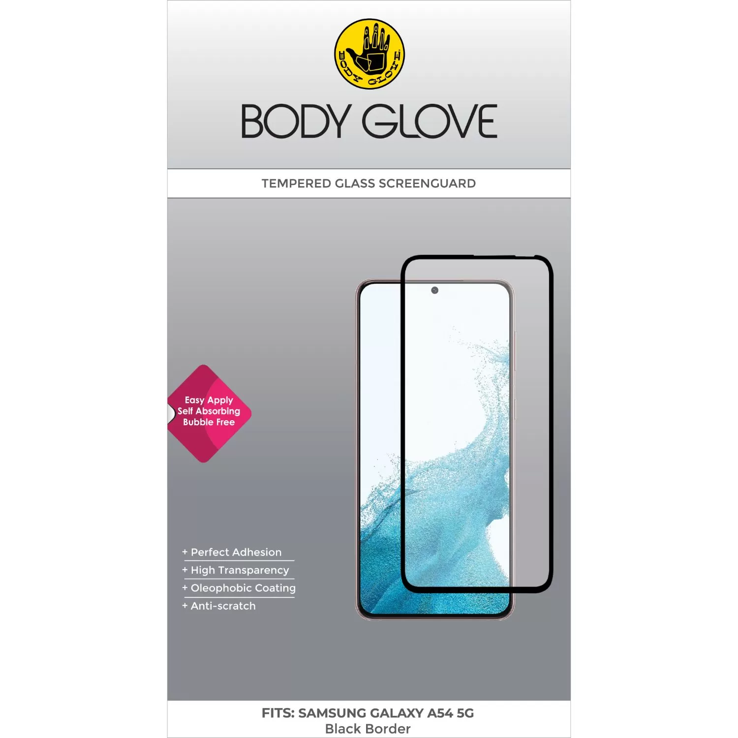 Samsung Galaxy A54 5G / S23 FE Body Glove Screen Protector - Black Border