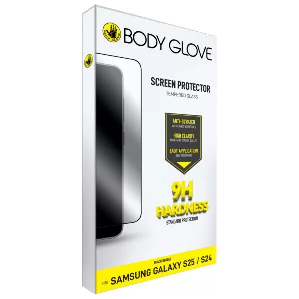 Samsung Galaxy S25 / S24 Body Glove Screen Protector - Black Border - Image 5