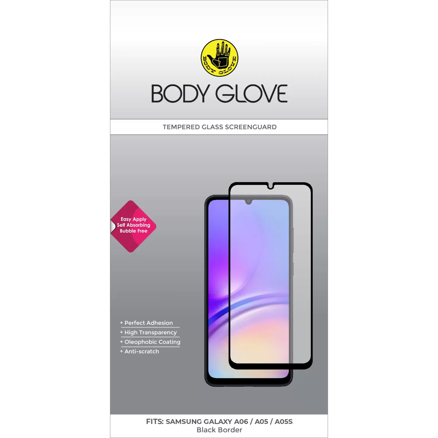 Galaxy A05 / A05s / A06 Tempered Glass - Body Glove Screen Protector - Image 2