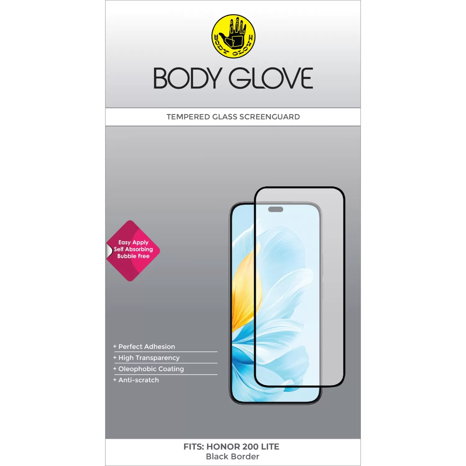 Honor 200 Lite Body Glove Screen Protector - Black Border