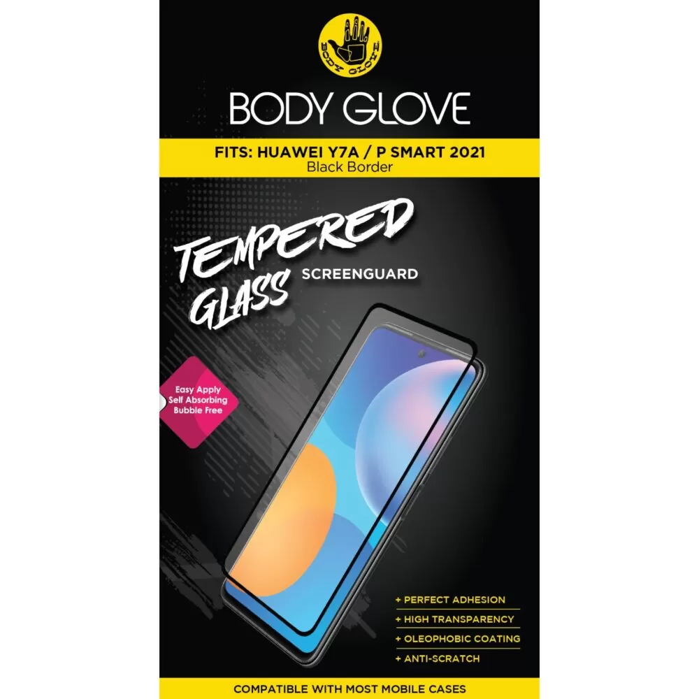 Body Glove Tempered Glass Screen Protector for the Huawei P Smart (2021) / Y7a Clear