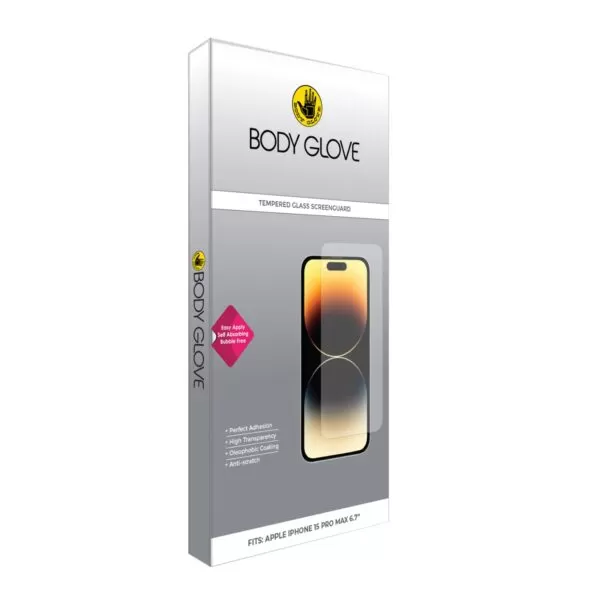 iPhone 15 Pro Max Body Glove Screen Protector - Black Border - Image 3