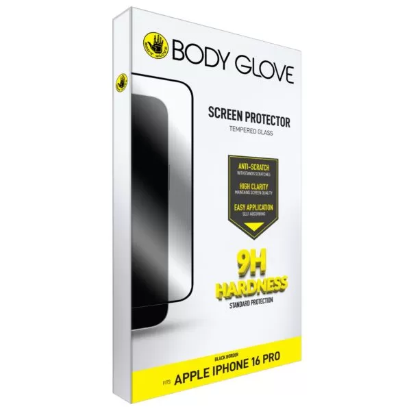 iPhone 16 Pro Body Glove Screen Protector - Black Border - Image 5