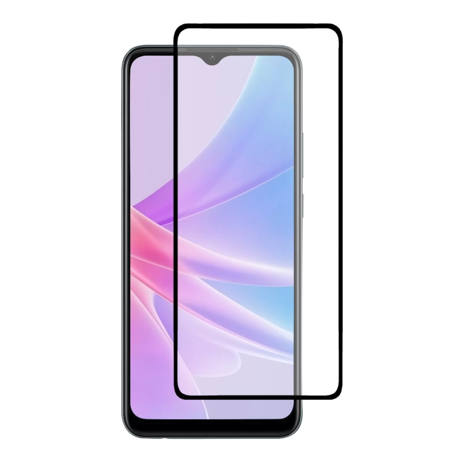 Oppo A16 A16S A78 4G A78 5G A77 5G A54S Screen Protector - Black Border - Image 2