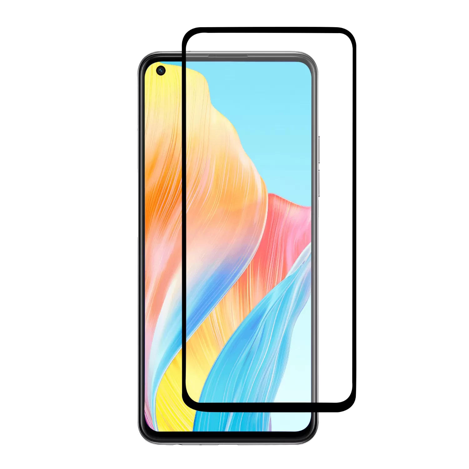 Oppo A78 4G Body Glove Screen Protector - Black Border - Image 2