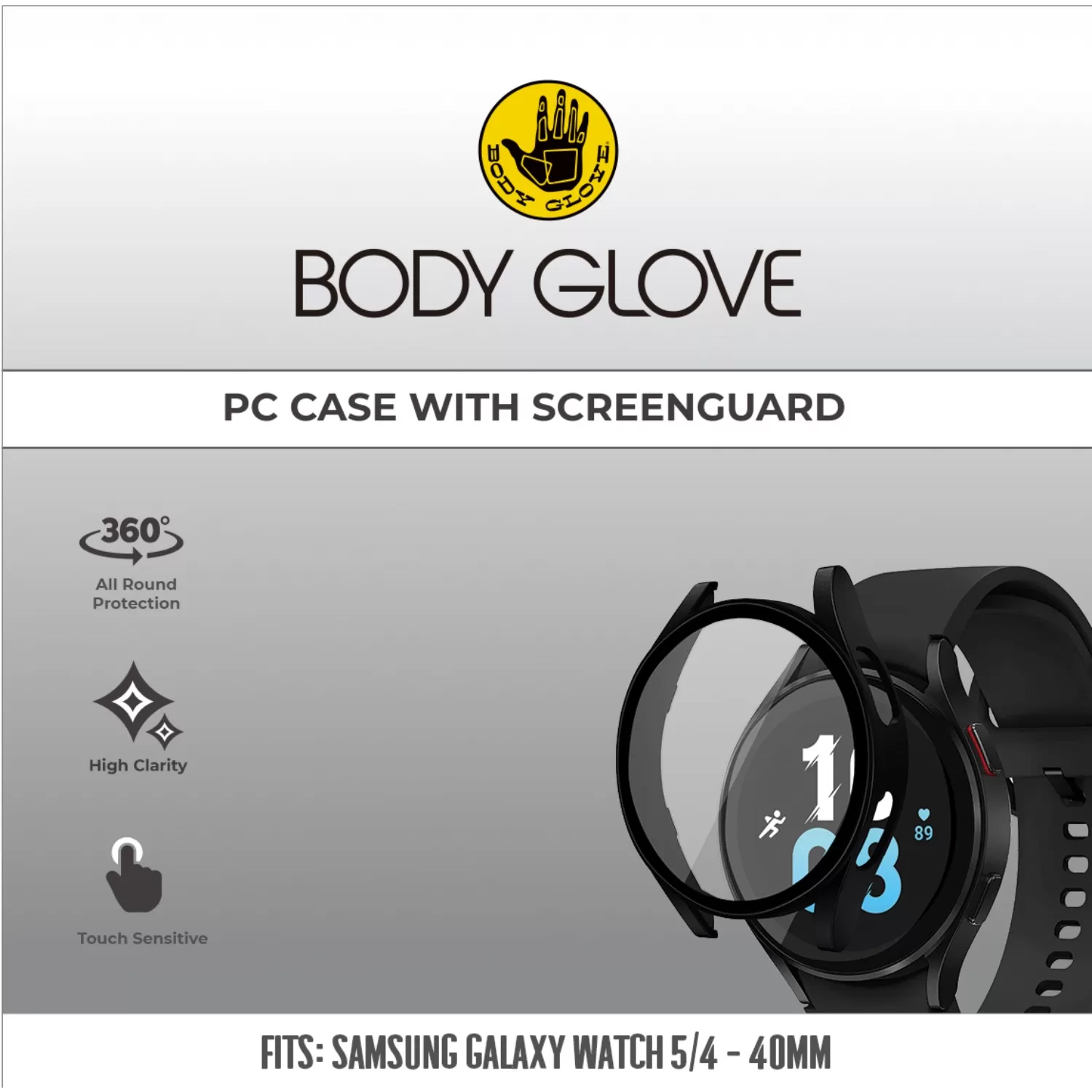 Body Glove Samsung Galaxy Watch5 / 4 40mm PC Case – Black