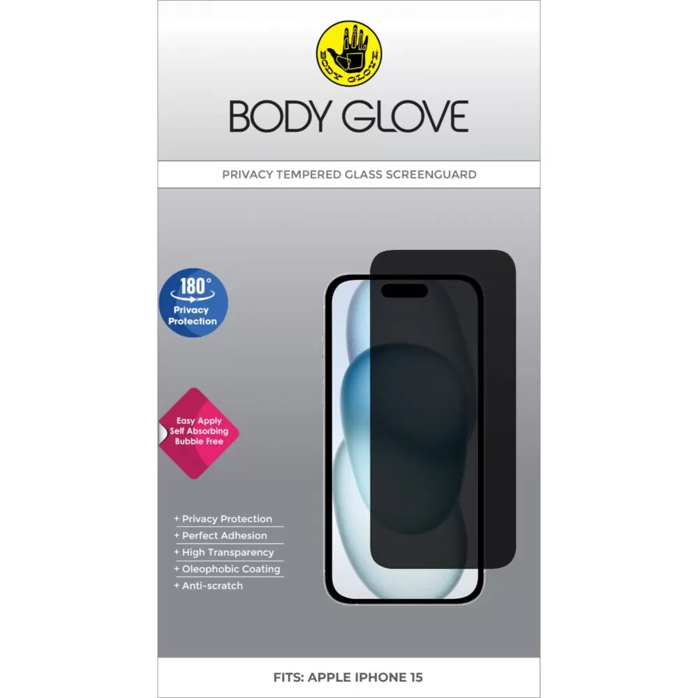 Apple iPhone 15 Body Glove Privacy Screen Protector