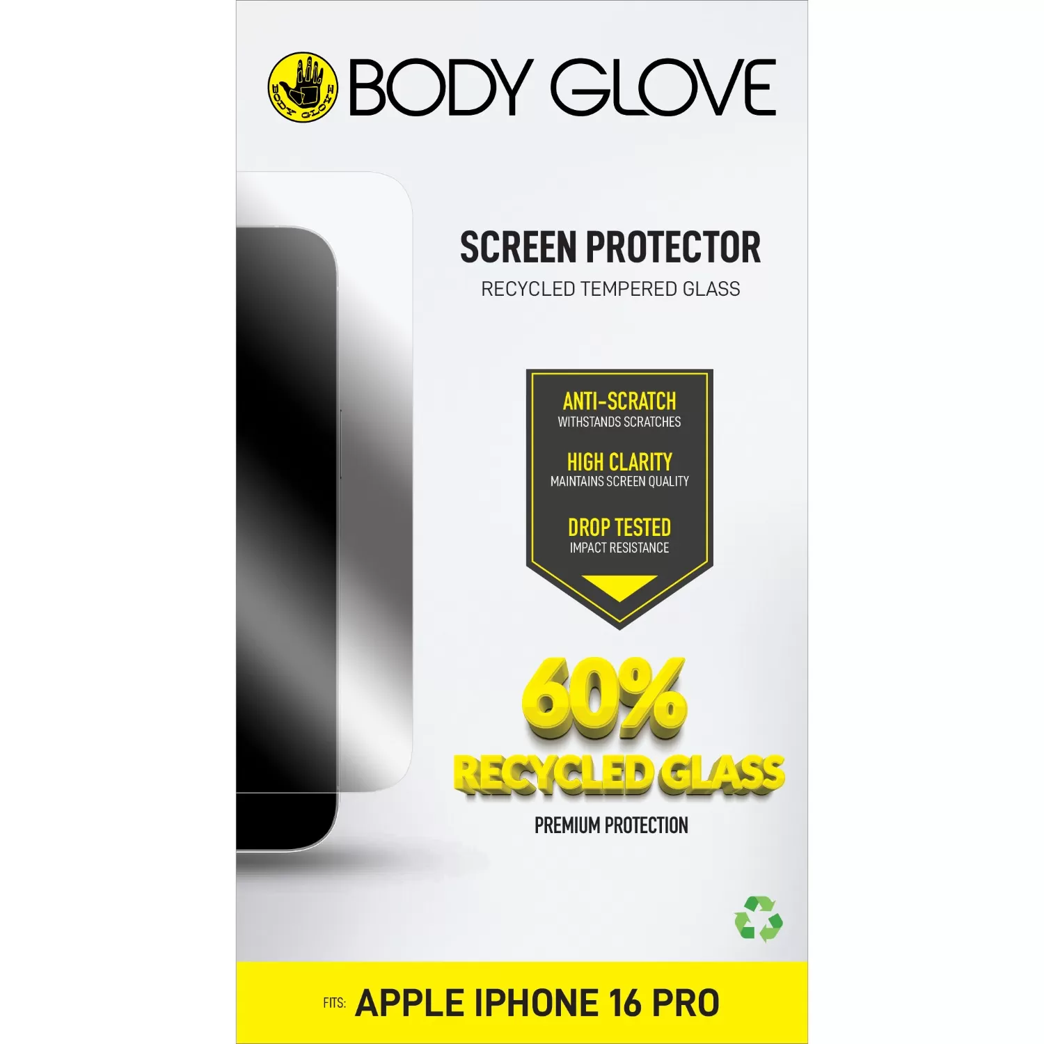 Apple iPhone 16 Pro Body Glove Tempered Glass Screen Protector