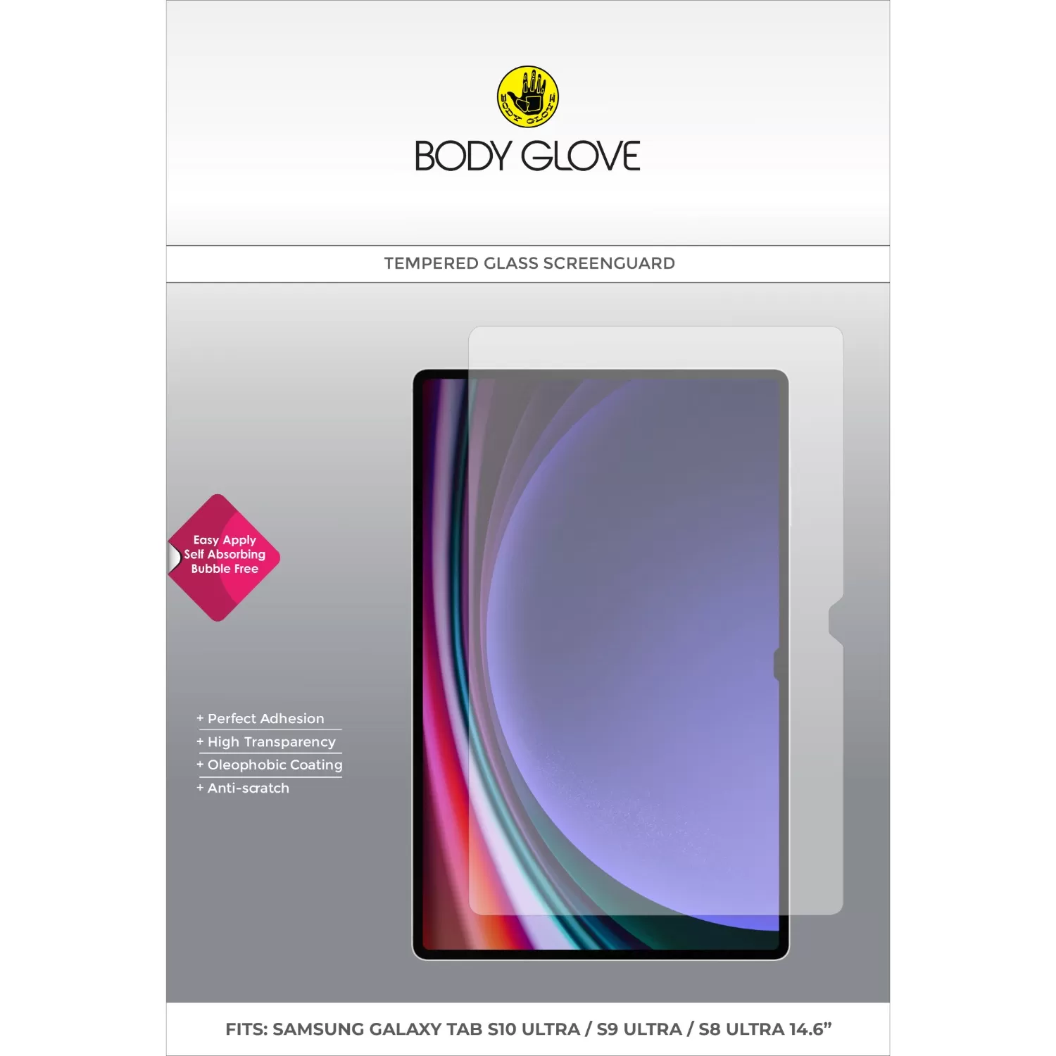 Samsung Galaxy Tab S9 Ultra / Tab S8 Ultra Screen Protector - Body Glove - Image 2