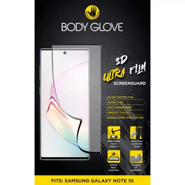 Galaxy Note 10 Body Glove Film Screen Protector - 3D Ultra