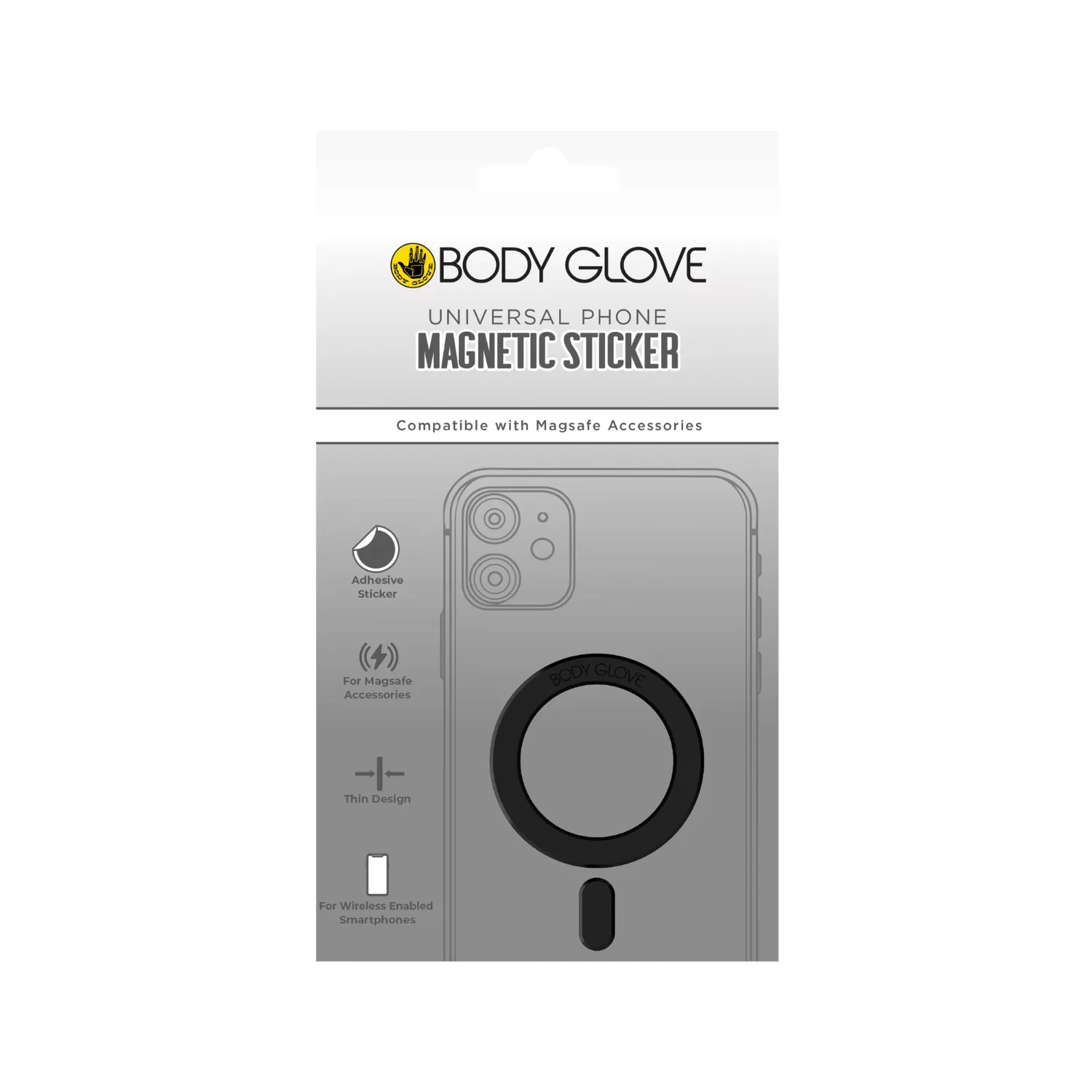 Body Glove Magnetic Sticker - Black