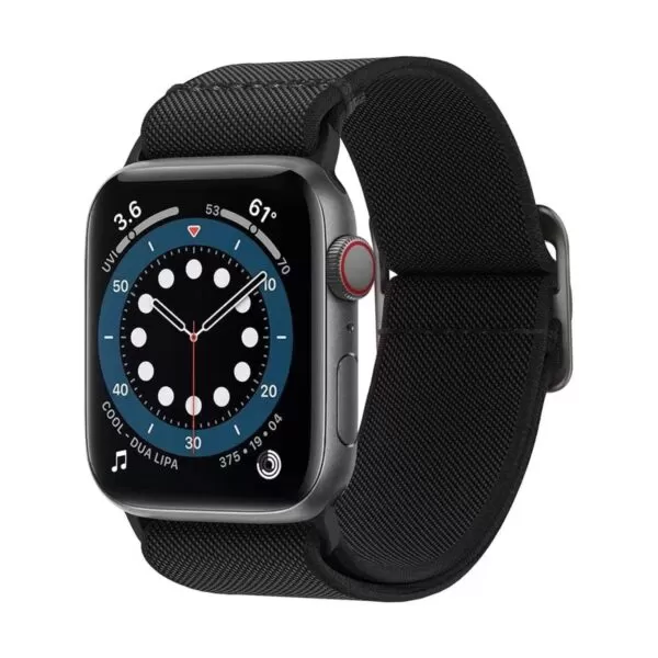 Apple Series 7 and 8 44 | 45 | 49mm Black Body Glove Nylon Watch Strap - Image 3