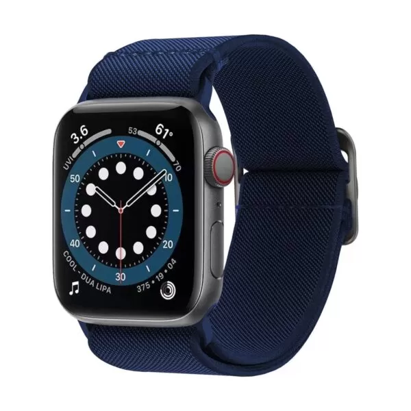 Apple Series 7 and 8 44 | 45 | 49mm Navy Body Glove Nylon Watch Strap - Image 3