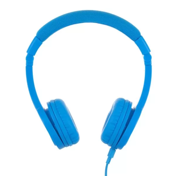 Kids BuddyPhones Headphones – Explore+ Wired Aux Blue