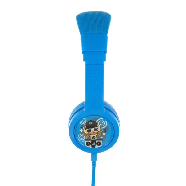 Kids BuddyPhones Headphones – Explore+ Wired Aux Blue - Image 2