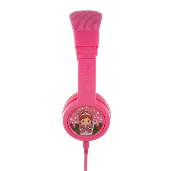 Kids BuddyPhones Headphones – Explore+ Wired Aux Pink - Image 2