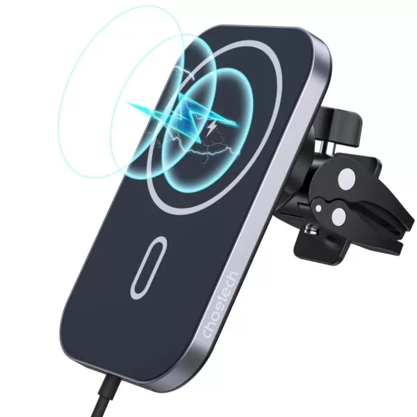 Choetech 15W Wireless Car Charger - Magnetic Black