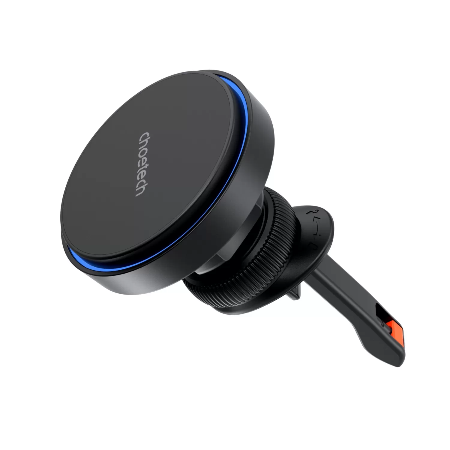 Choetech 15W Magnetic Wireless Car Charger - Black - Image 2