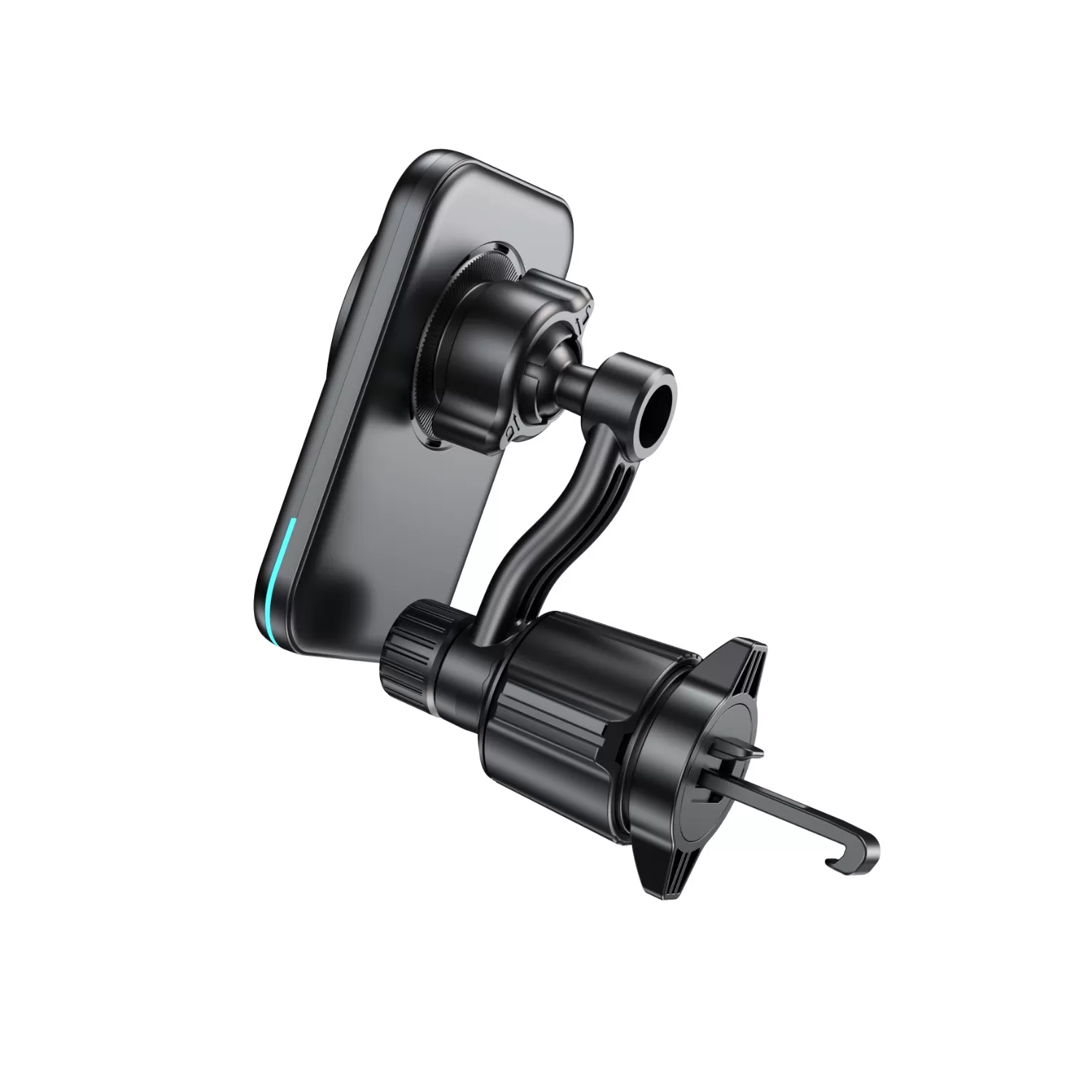 Choetech 15W Magnetic Wireless Car Charger - Black - Image 3