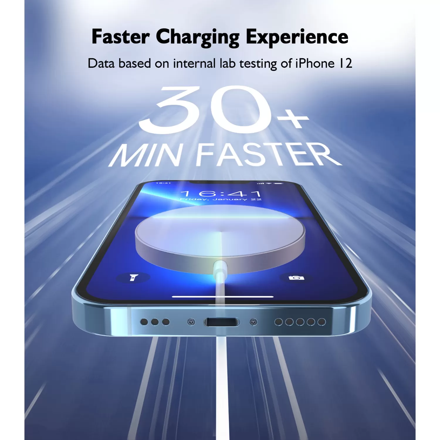 Choetech 15W Magnetic Wireless Charging Pad - Rose Gold - Image 5